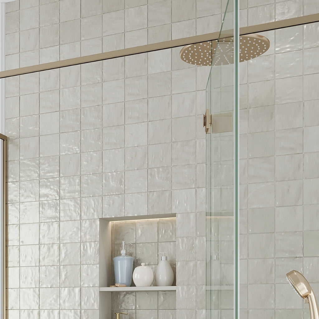 White 4x4 Glossy and Matte Ceramic Square Tile for Walls and