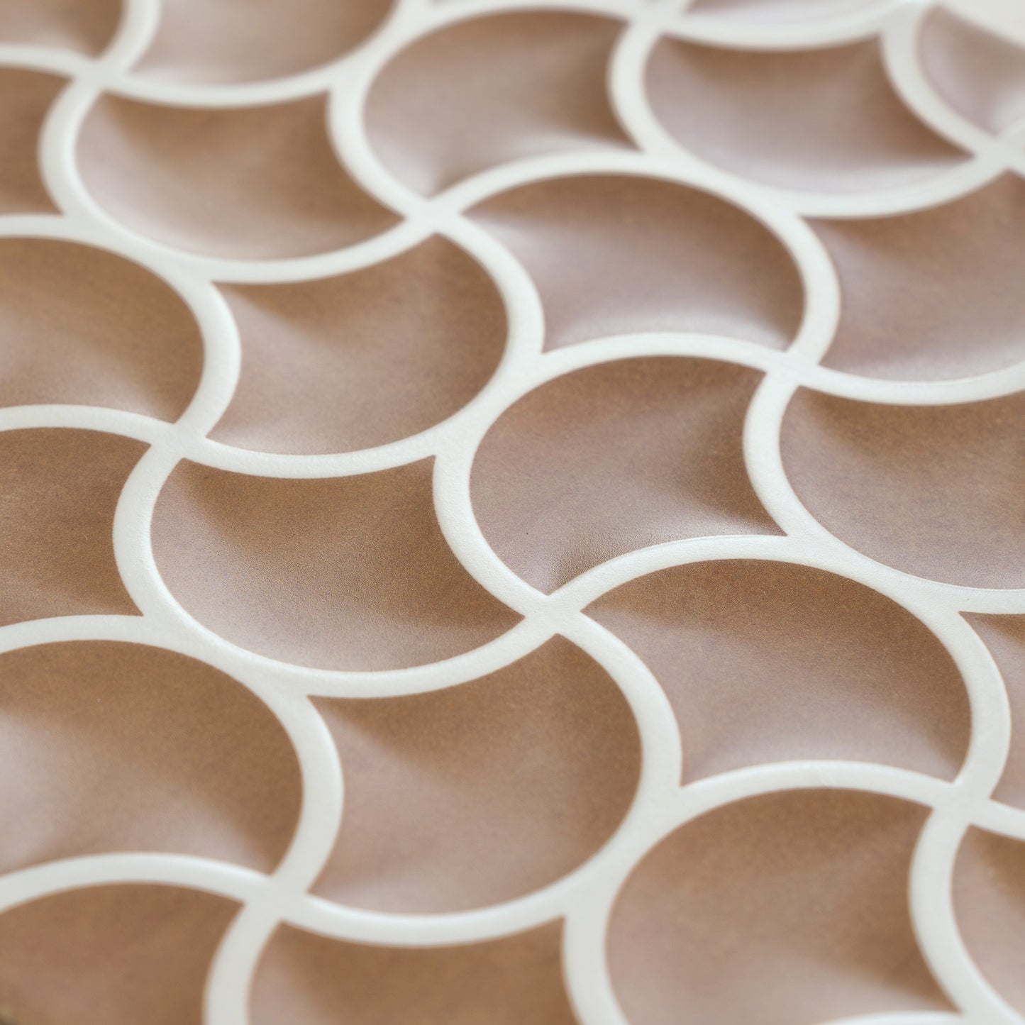 Rustic Terracotta 13x13 Matte Porcelain Lattice Tile - Sample