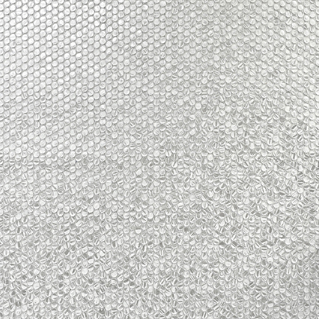 Silver 12 x 12 Glossy Glass Mosaic Tile - Sample