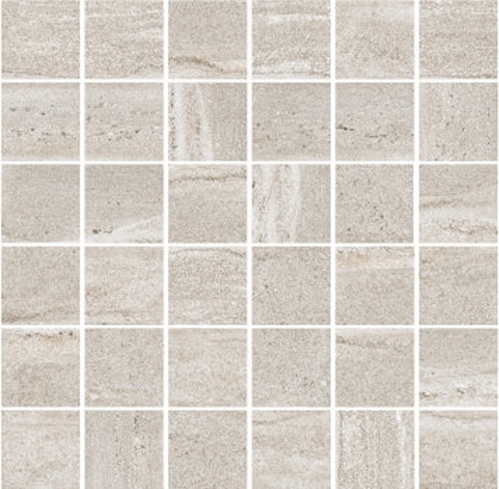 Warm Beige 12x12 Matte Porcelain Mosaic Tile - Sample