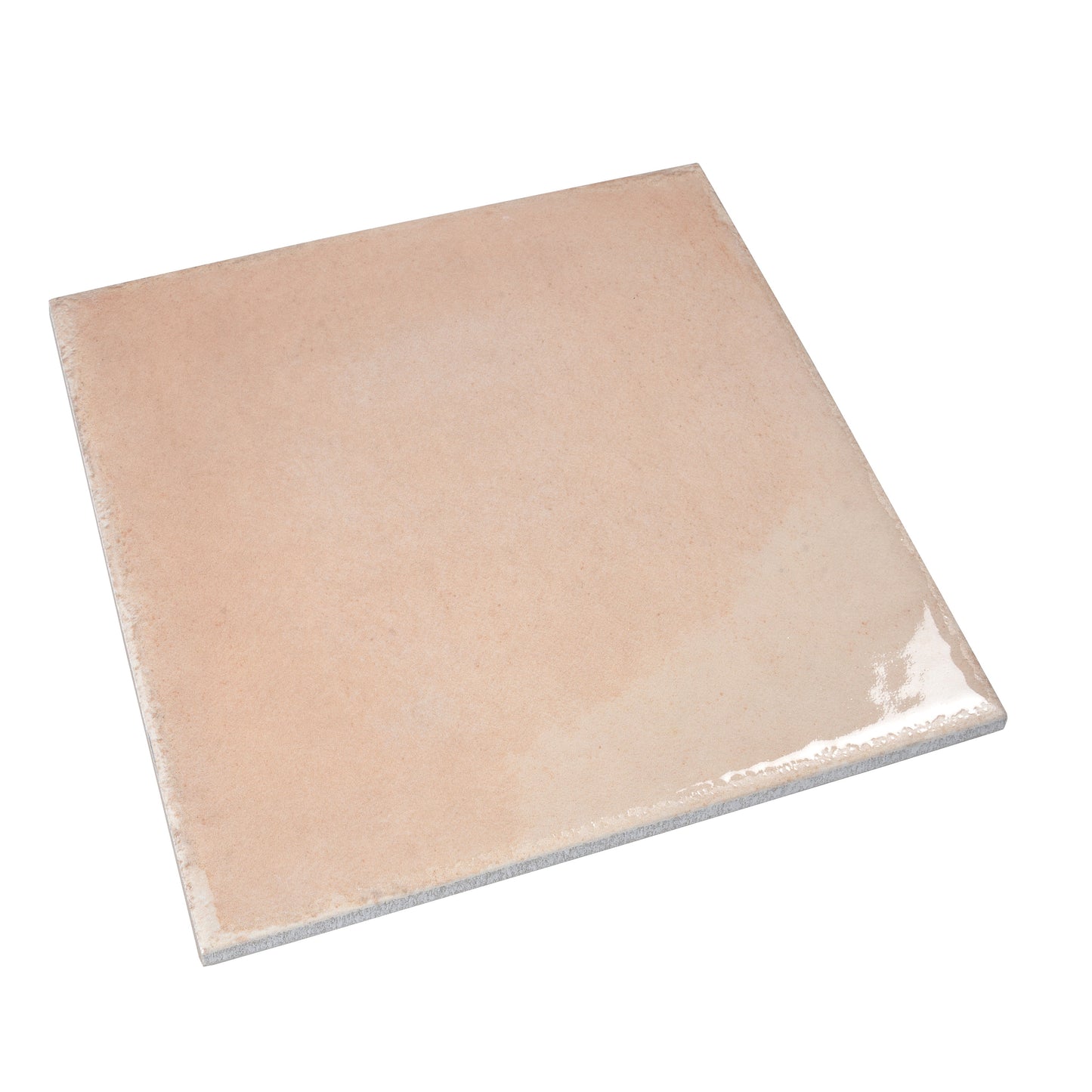 Faded Terracotta 8x8 Glossy Porcelain Zellige Square Subway Tile - Sample