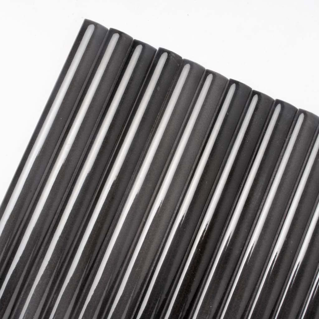 Black 0.5 x 8 Glossy Ceramic Jolly Pencil Trim