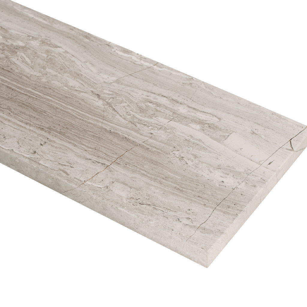 Wooden Grey 4 x 12 Polished Marble Subway Tile