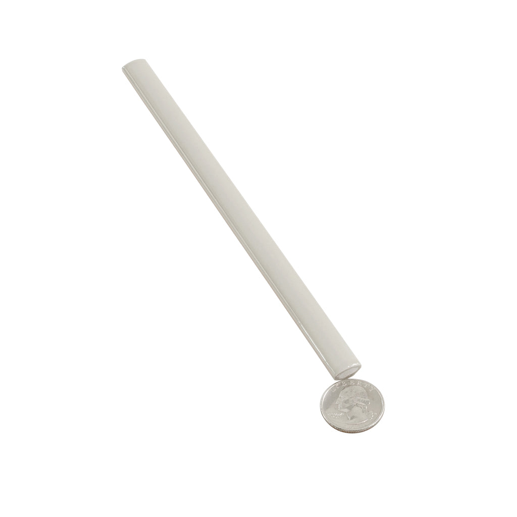 Soft Dove Gray 0.5 x 8 Glossy Ceramic Pencil Trim