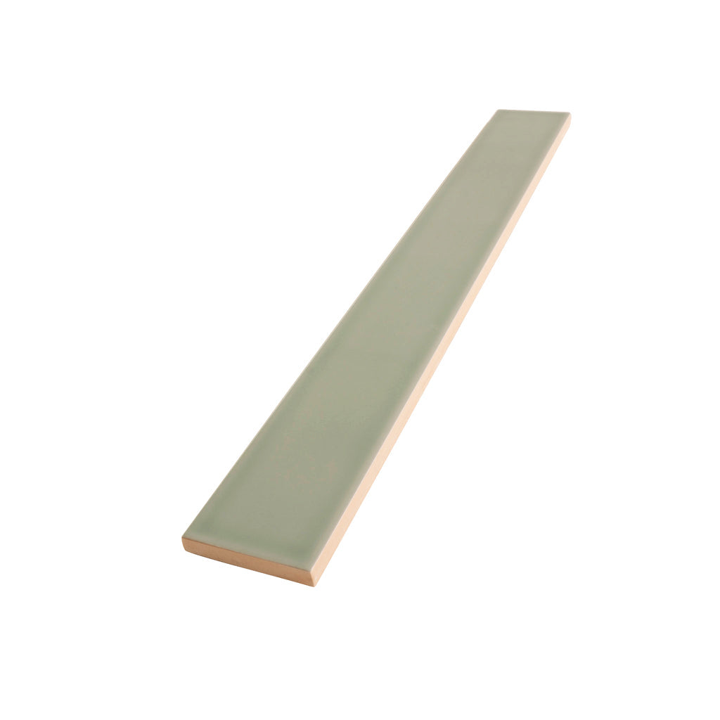 Soft Mint Green 2 x 16 Glossy Ceramic Subway Tile