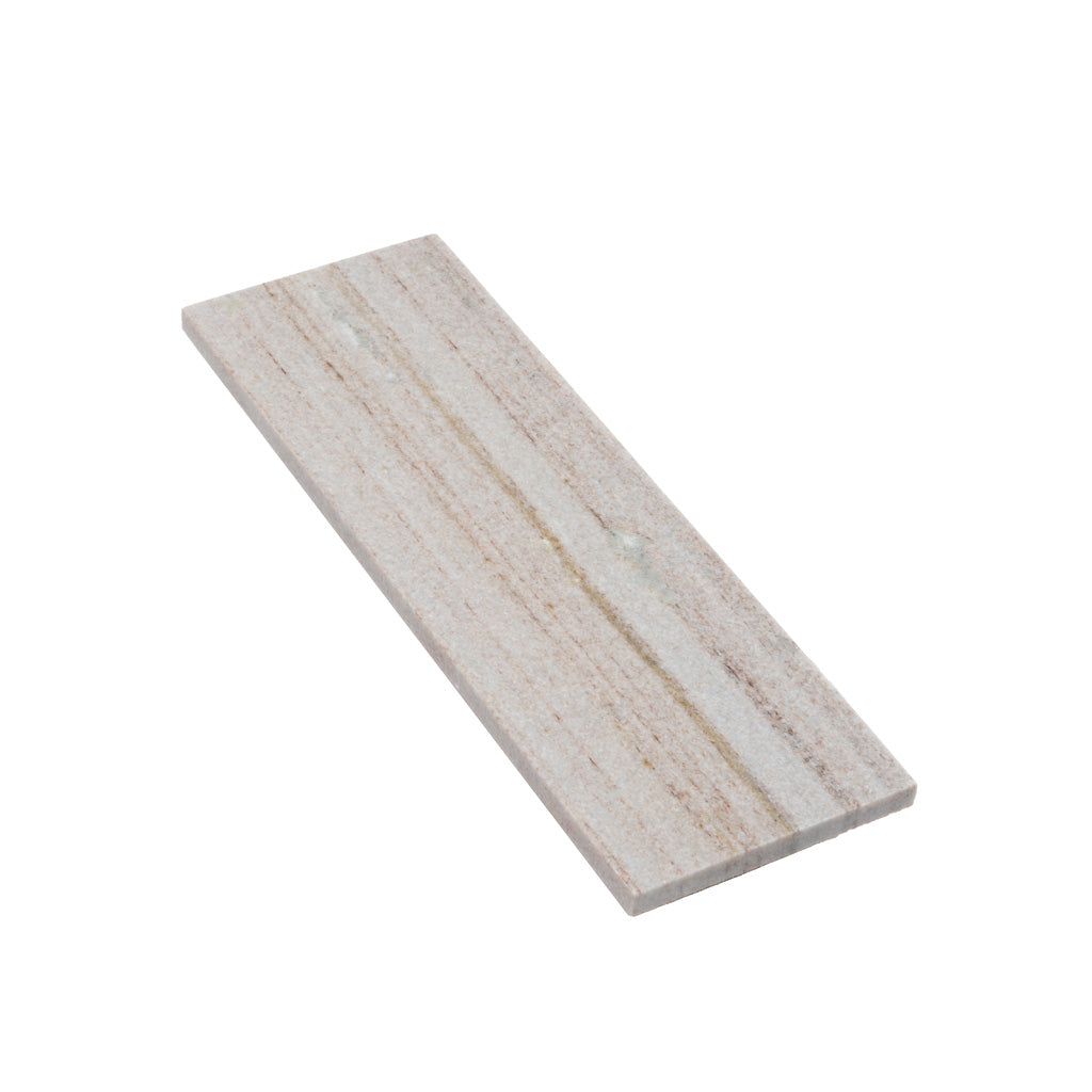 Wooden Beige 4 x 12 Honed Crystal Sand Marble Subway Tile