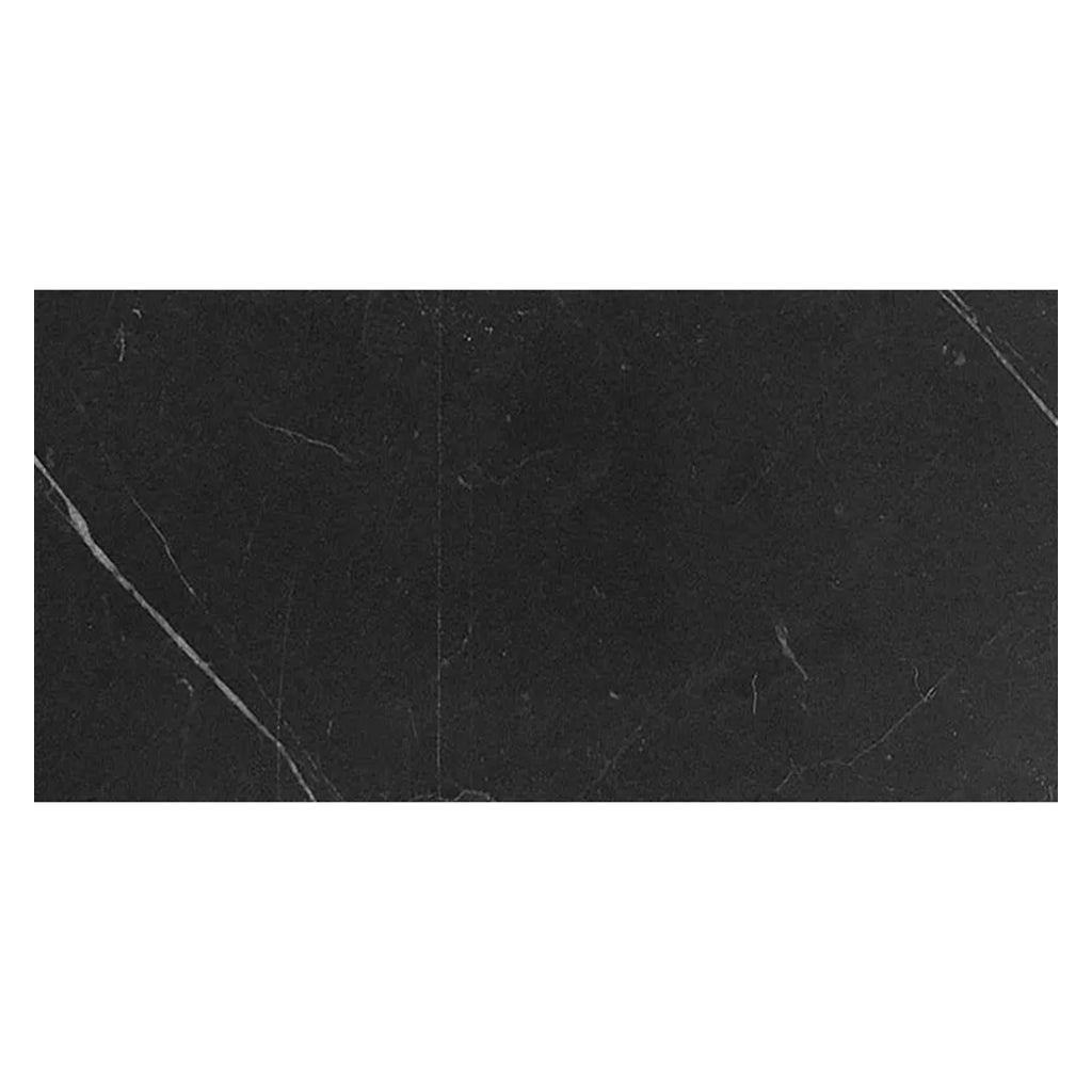 Eastern Black 12 x 24 Honed Marble Large Tile