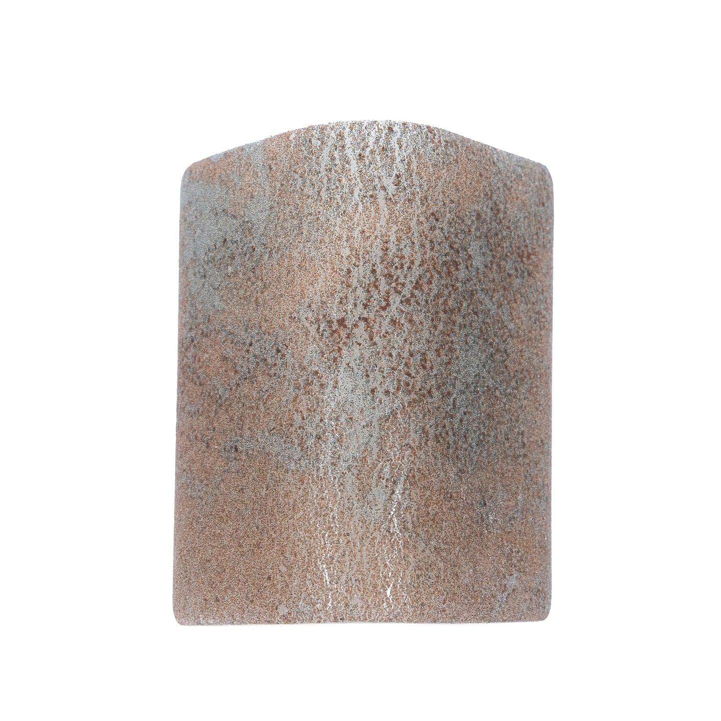Taupe 2x2 Matte Recycled Glass Corner Tile - Sample