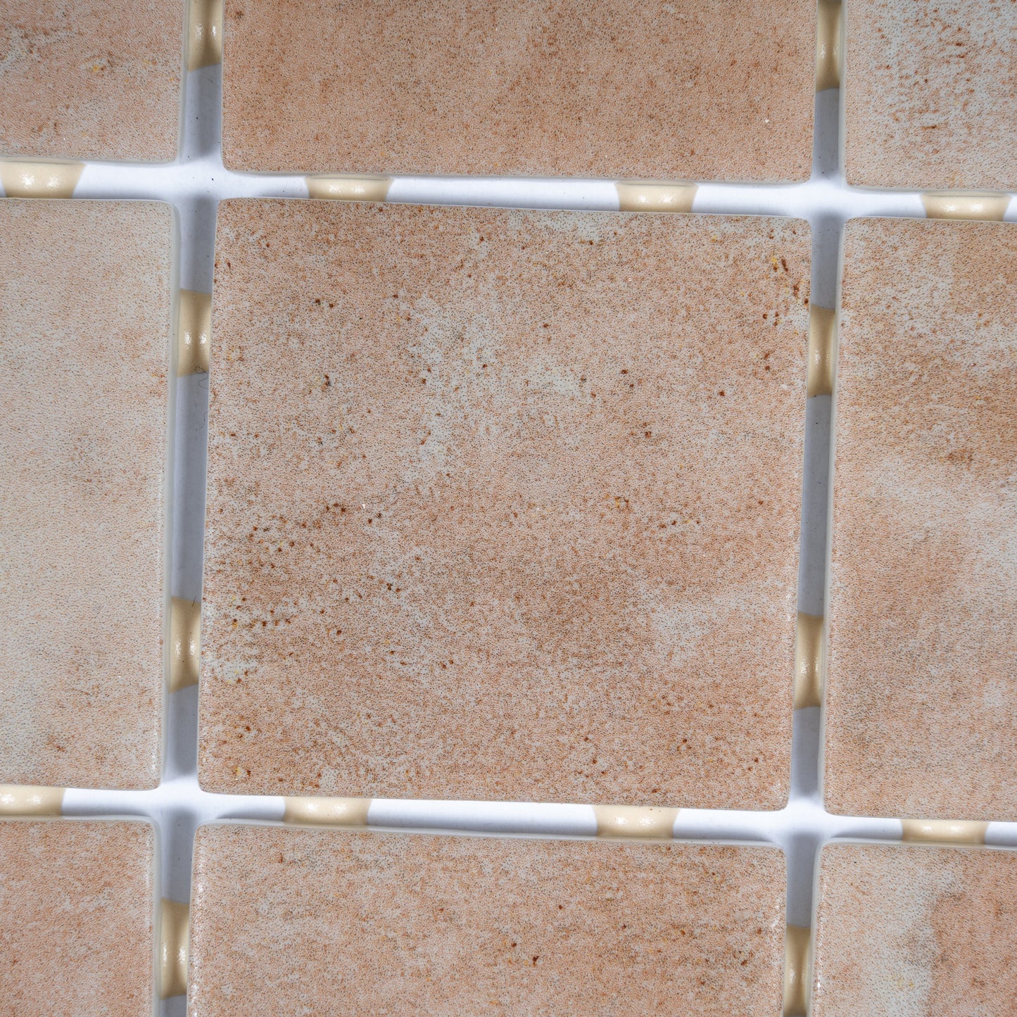 Clay Beige 12x12 Matte Recycled Glass Square Mosaic Tile - Sample