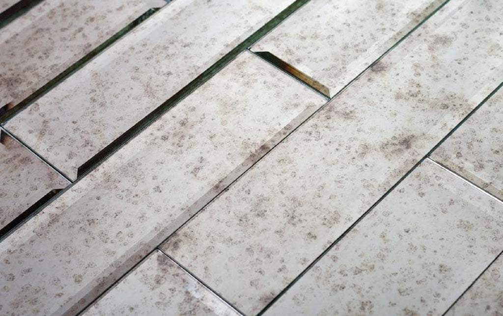 Antique Mirror 3 x 12 Polished Glass Subway Tile