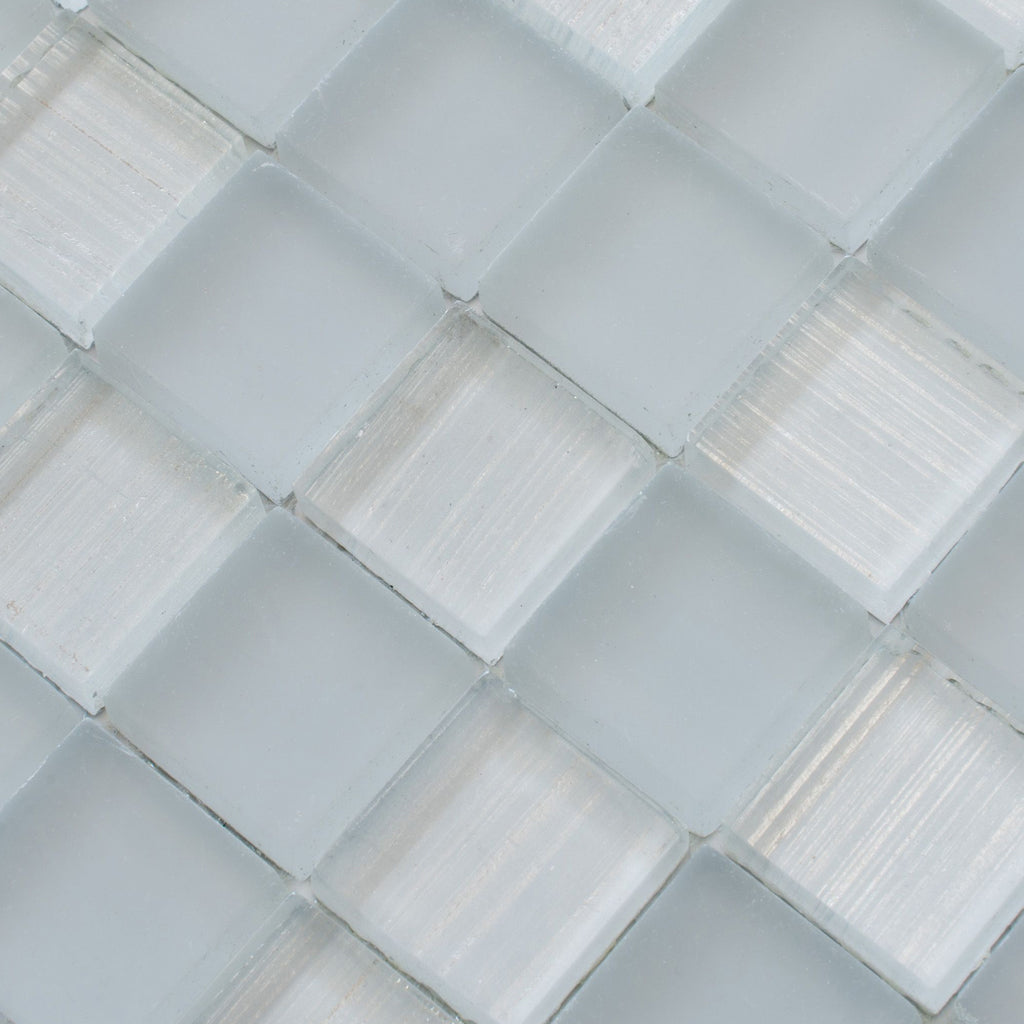 Could Gray 11x11 Glossy, Matte Glass Mosaic Tile Sample