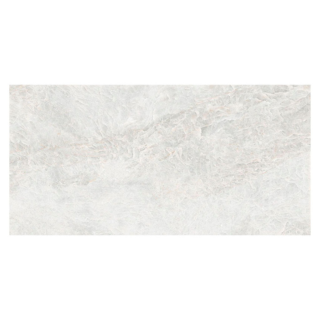 Frosted White 24 x 48 Polished Porcelain Large Tile - Sample