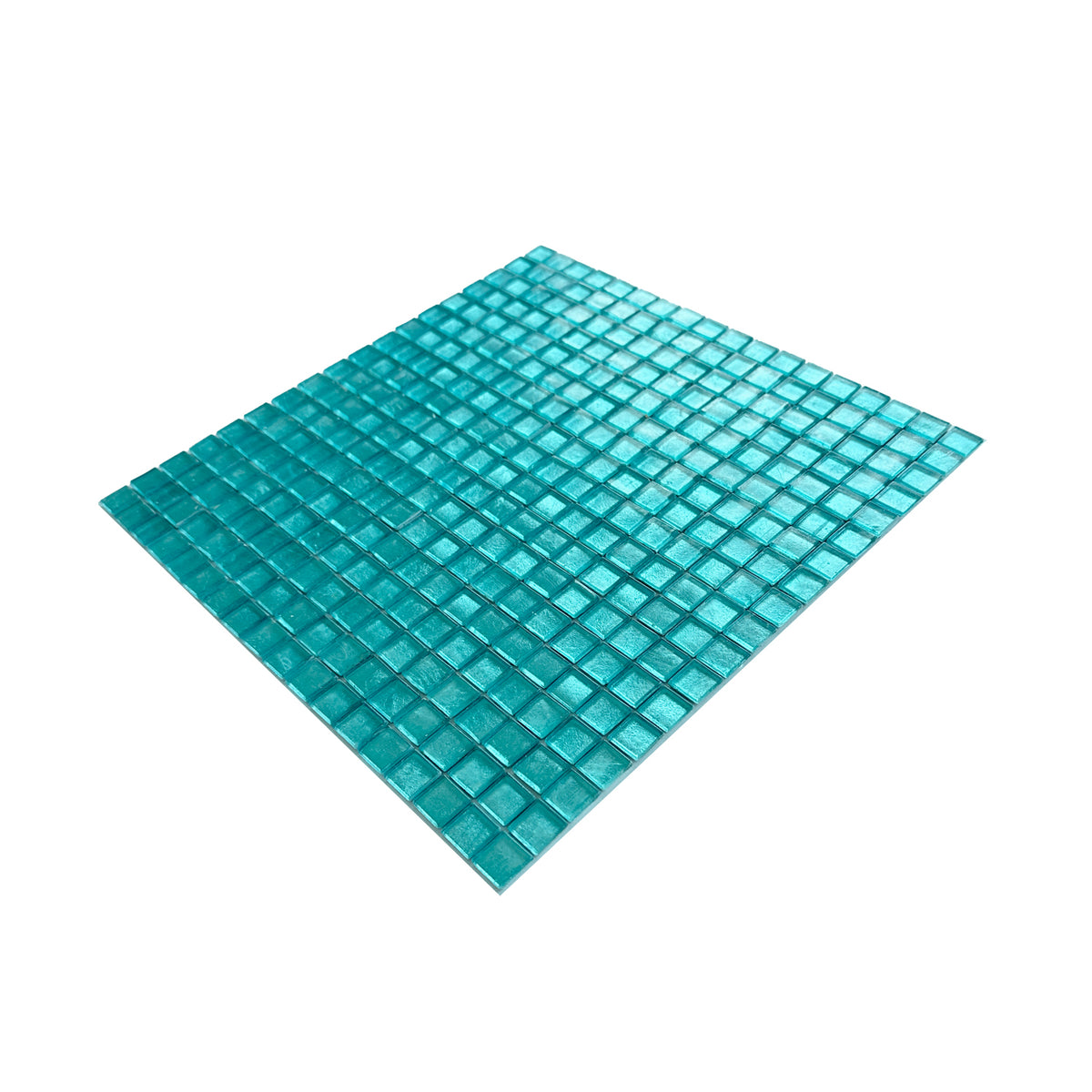 Pine Green 12 x 12 Glass Glossy Mosaic Tile