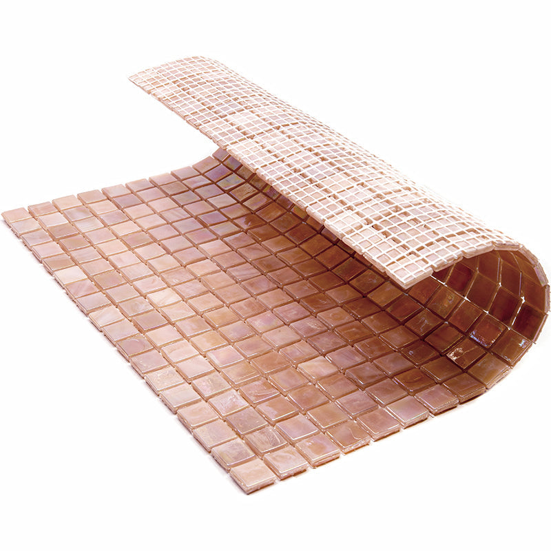 Tuscan Beige 12 x 12 Glossy Glass Mosaic Tile - Sample