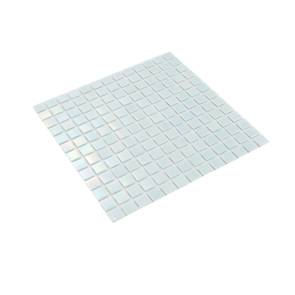 Stone Blue 12 x 12 Glossy Glass Mosaic Tile - Sample
