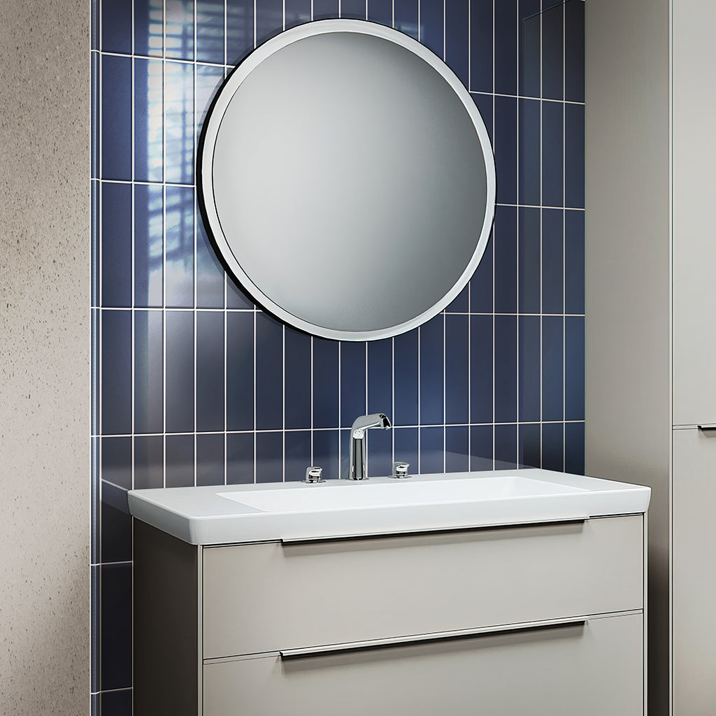 Blue 0.5 x 8 Glossy Ceramic Pencil Trim - Sample