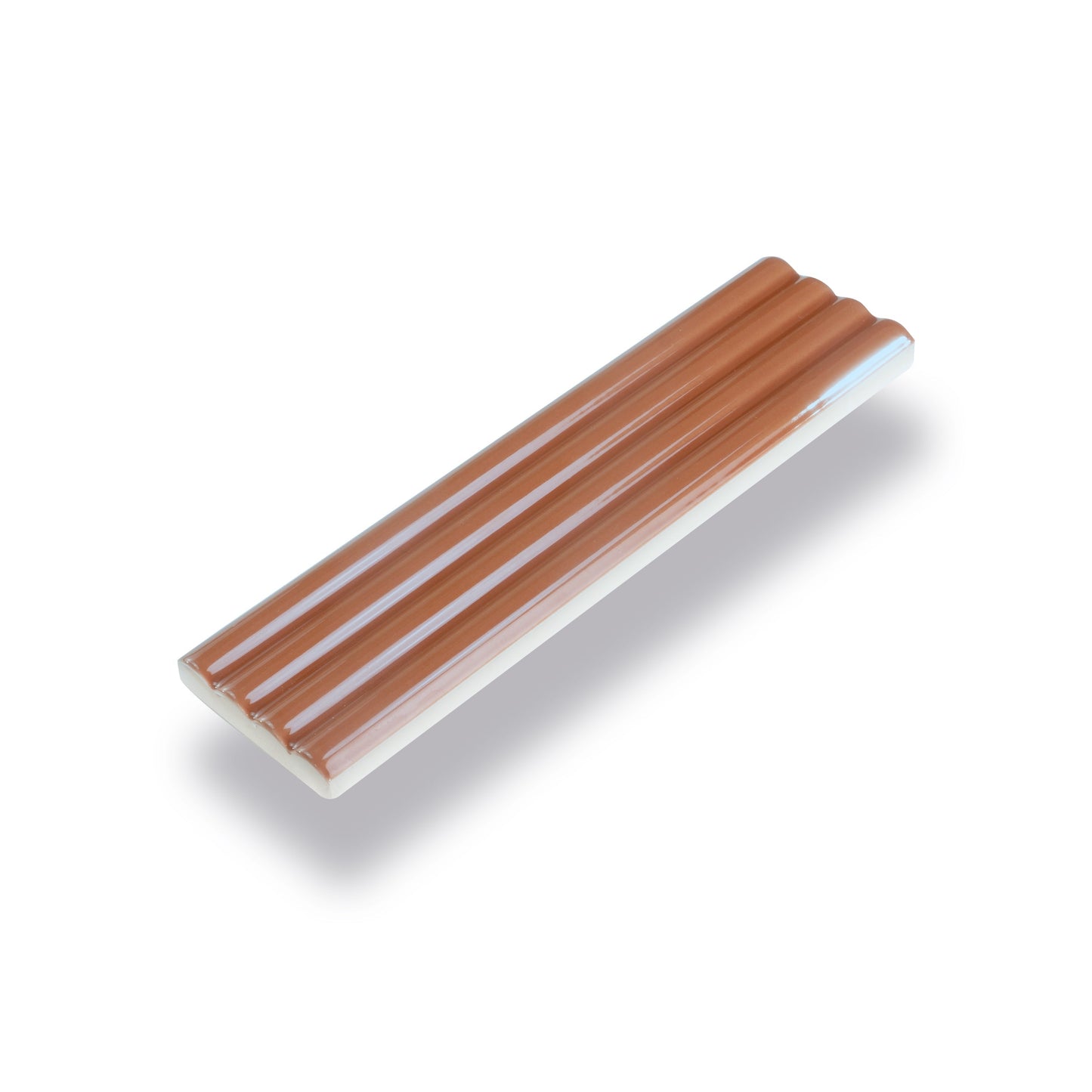 Red 2 x 8 Glossy Ceramic Subway Deco Tile - Sample