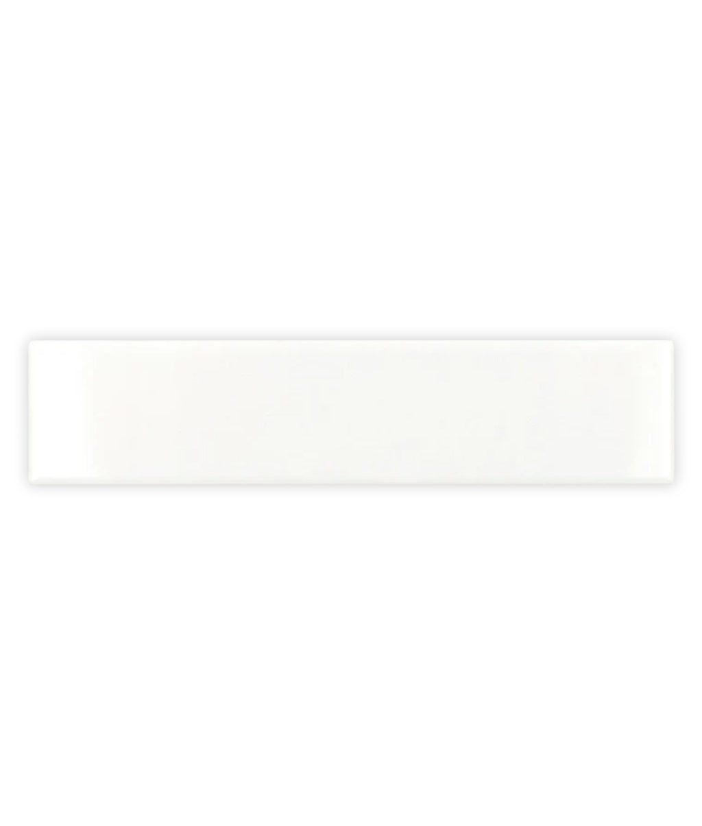 White 2 x 8 Glossy Ceramic Subway Tile
