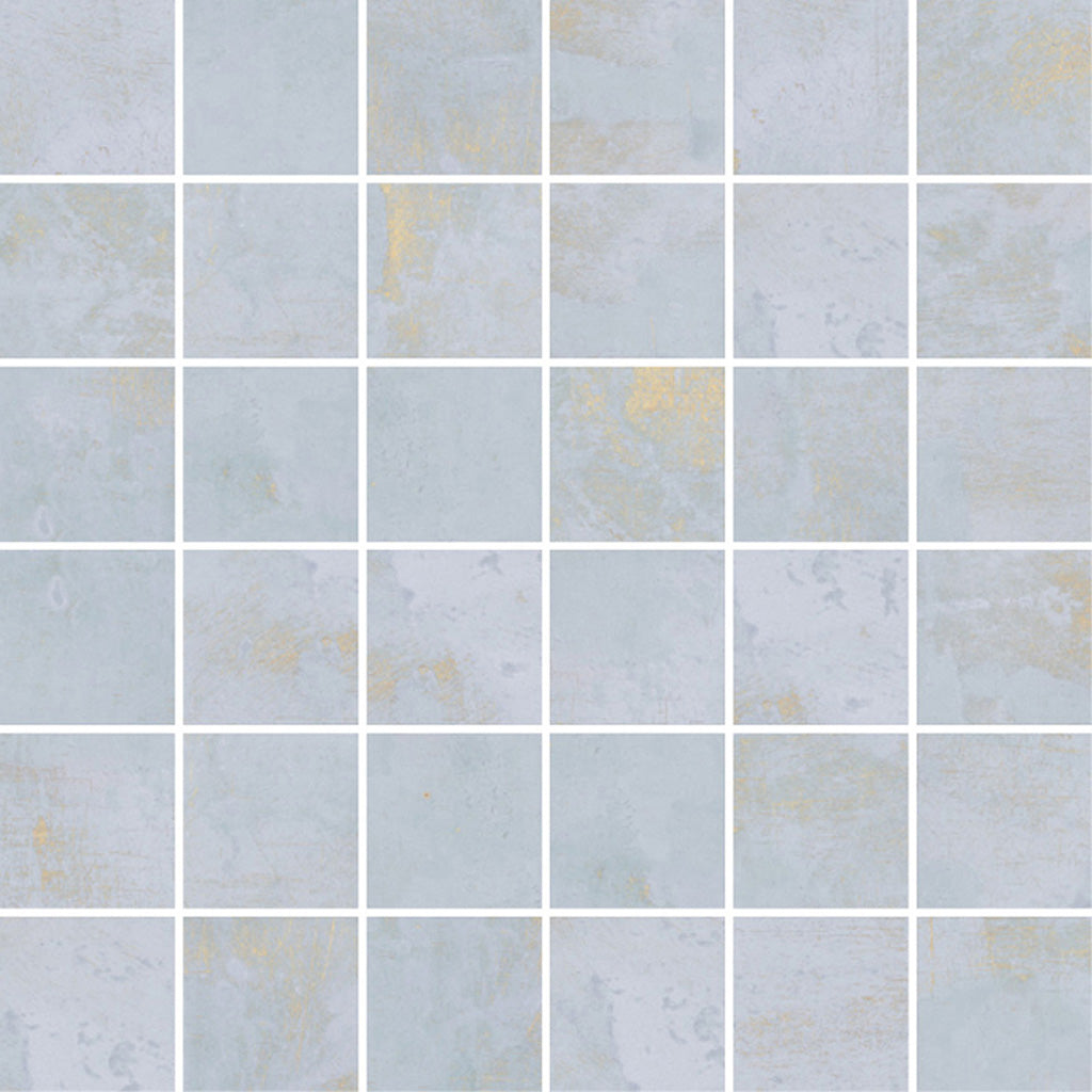 Light Blue 12 x 12 Natural Porcelain Mosaic Tile - Sample
