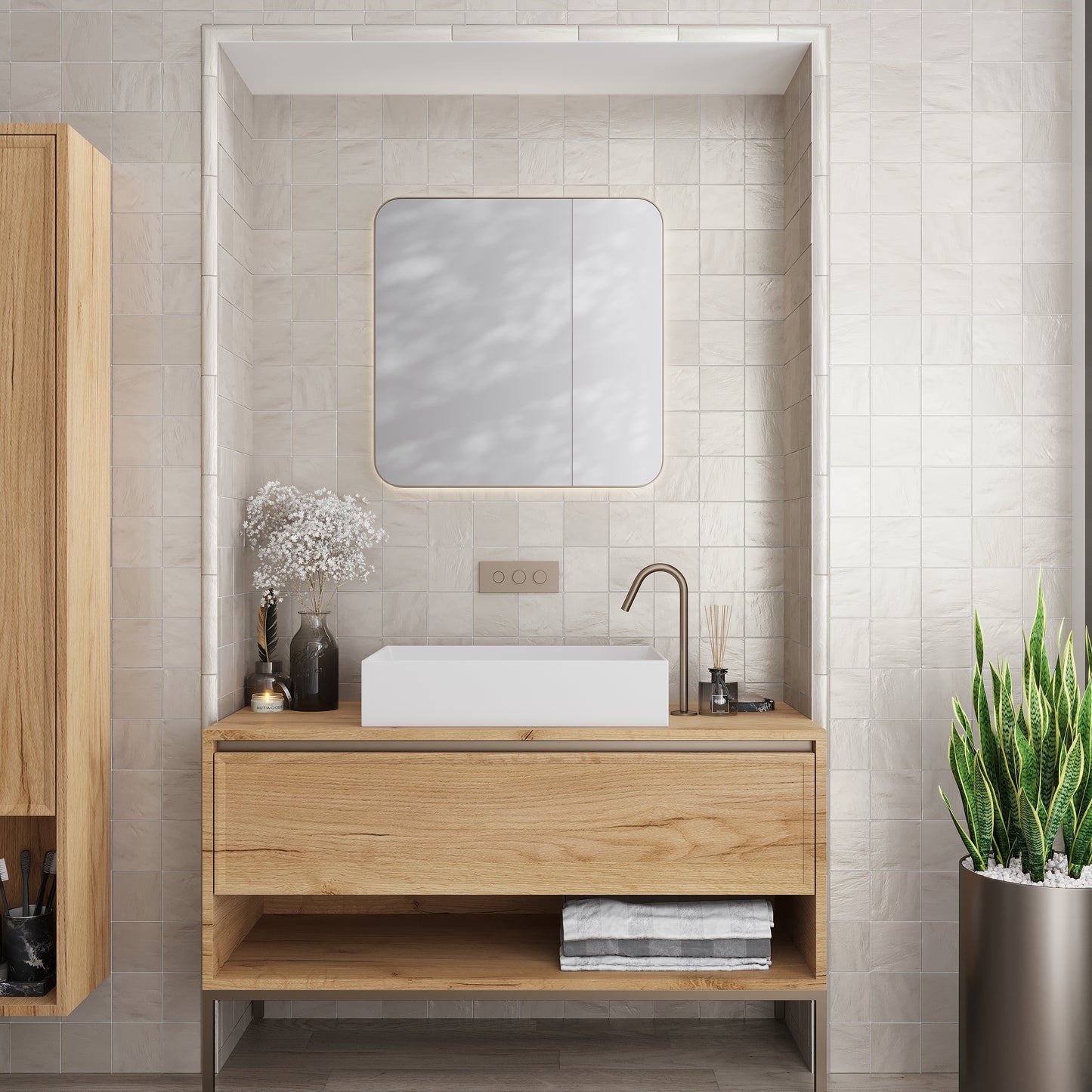 Beige 1.25 x 8 Matte, Glossy Ceramic Bullnose Trim