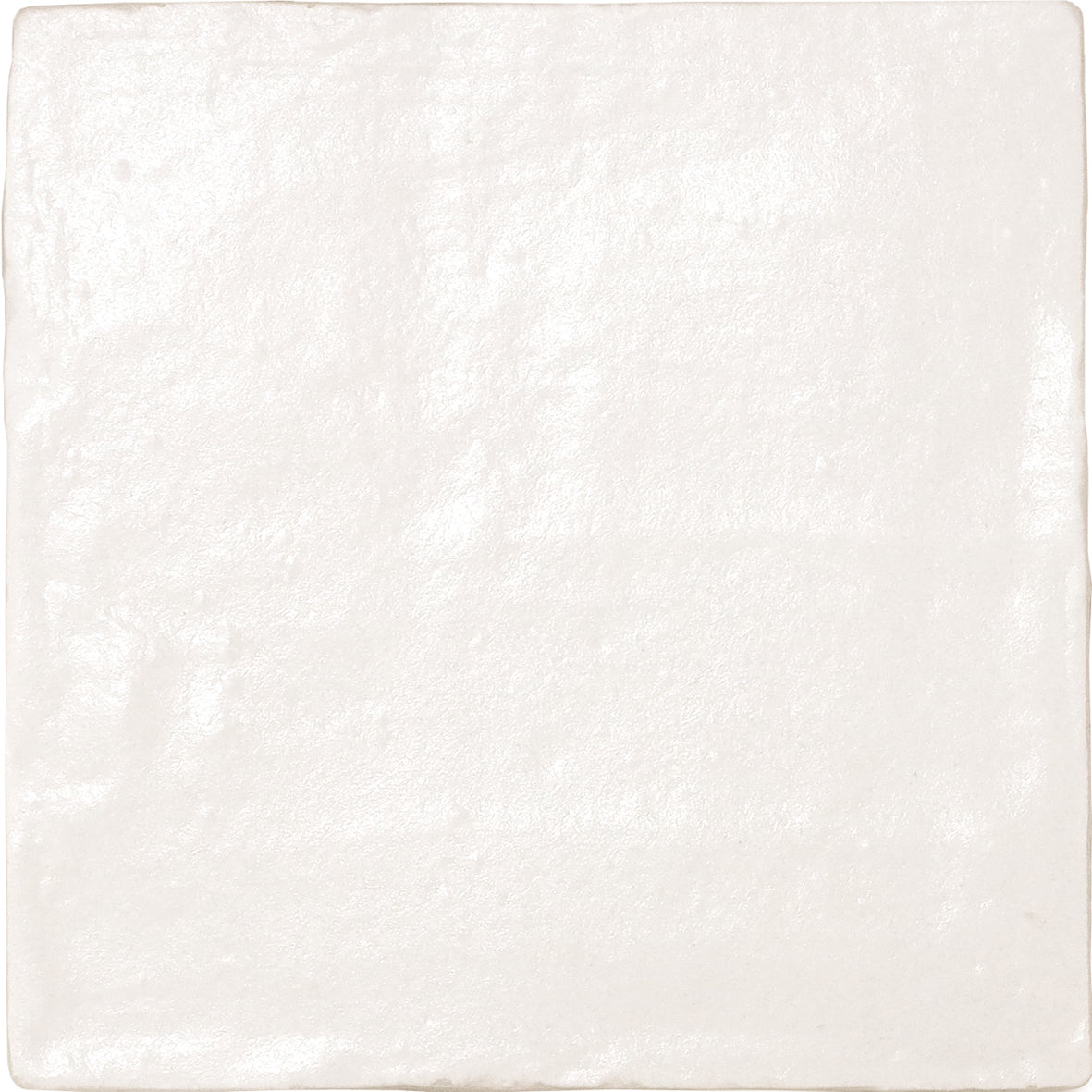 white glossy matte ceramic square tile 4x4 with subtle texture