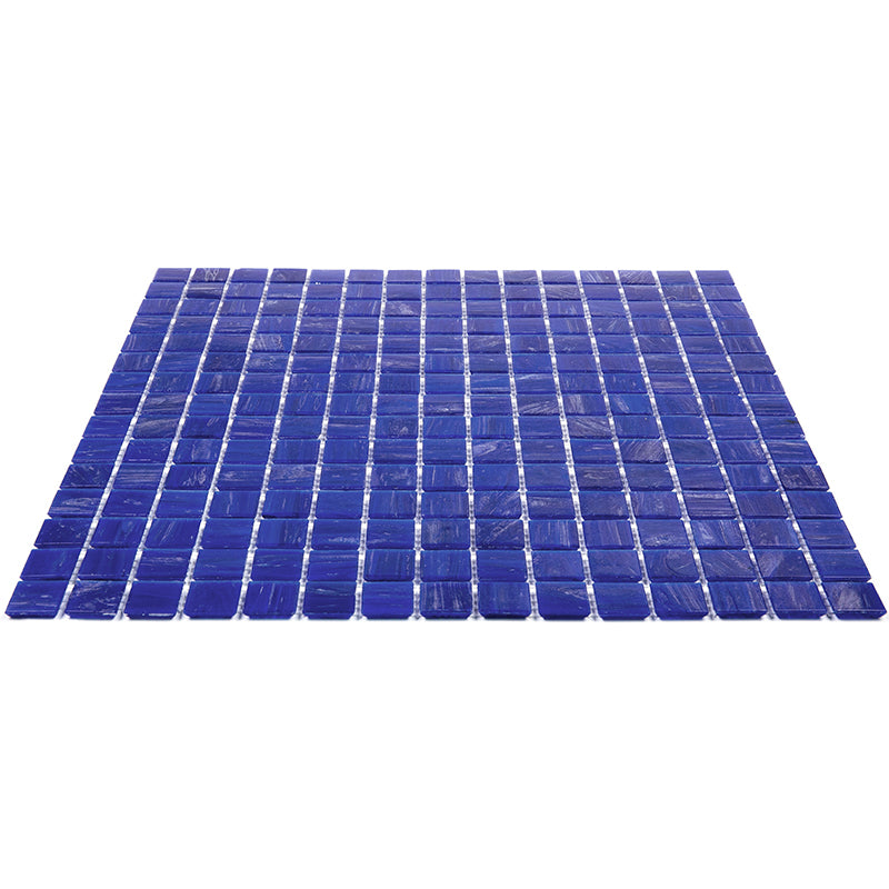 Royal Blue 12 x 12 Glossy Square Glass Mosaic Tile