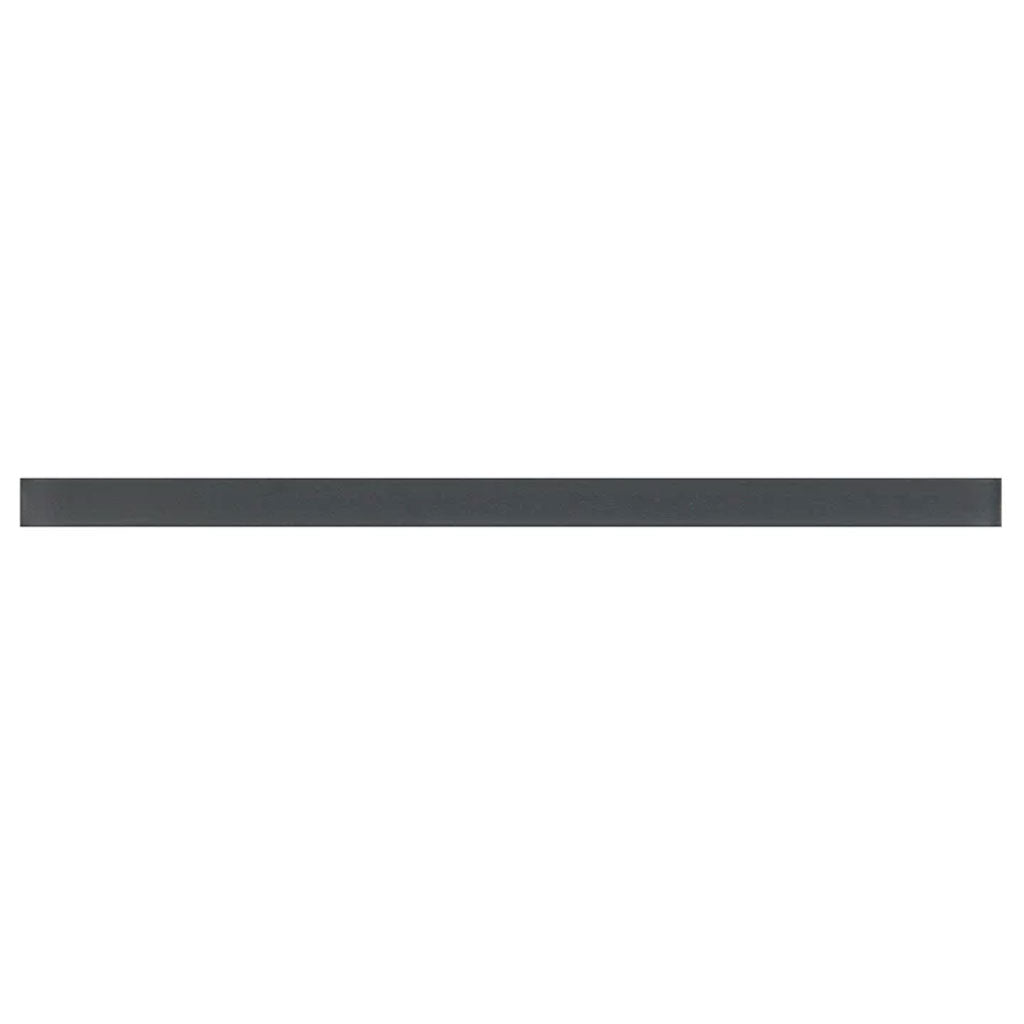 Dark Gray 0.5 x 12 Matte Glass Pencil Trim - Sample