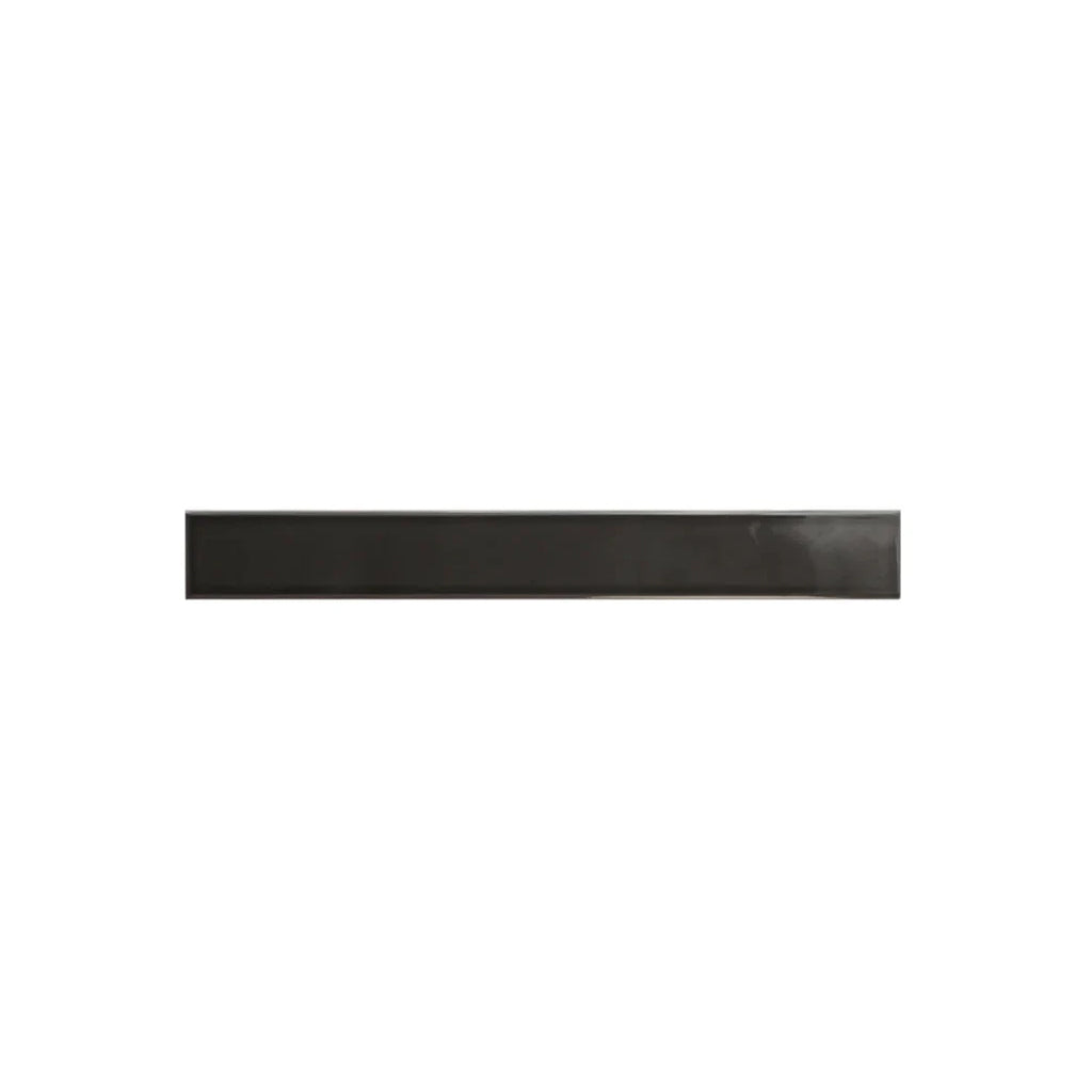 Jet Black 2 x 16 Glossy Ceramic Subway Tile