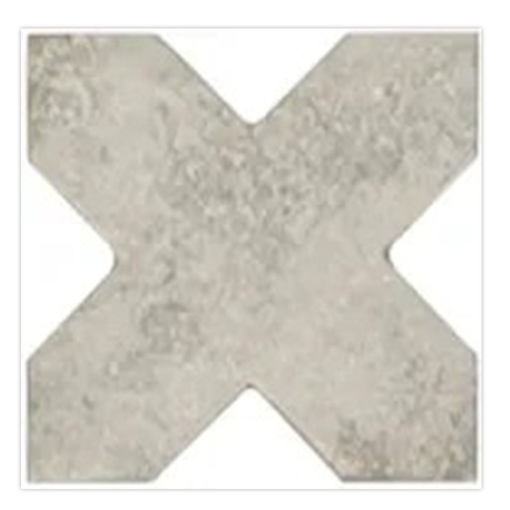 Soft Beige 6 x 6 Matte Porcelain Cross Tile - Sample