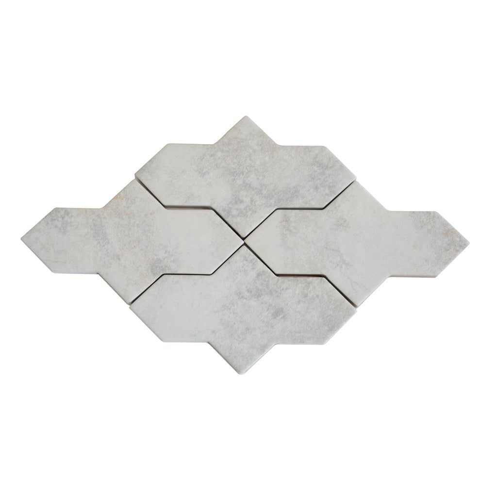 Beige 7 x 2.5 Matte Porcelain Star Tile
