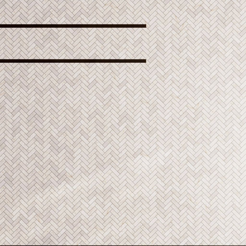 Ivory Beige 12x12 Polished Crema Marfil Mosaic Tile Sample