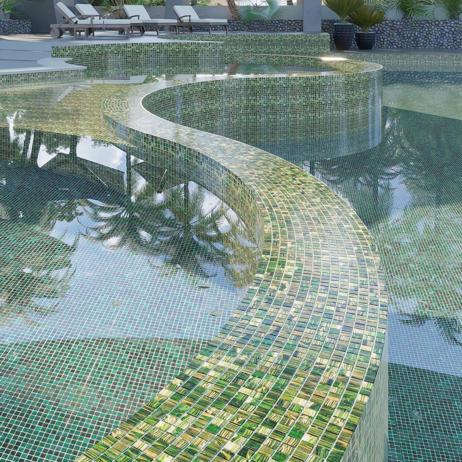 Pool Waterline Tile