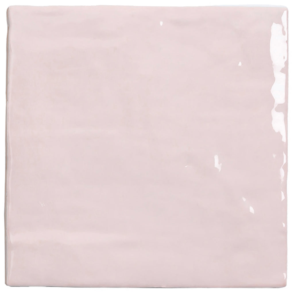 Soft Pink 5 x 5 Glossy Ceramic Square Tile