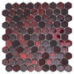 Berry Red 11 x 11 Glossy, Matte Glass Mosaic Tile