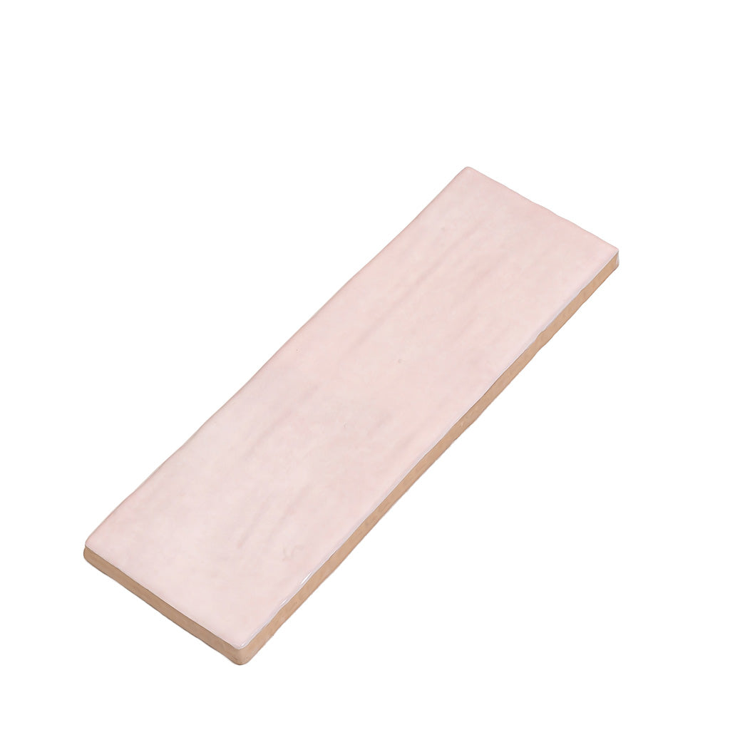 Soft Pink 2.5 x 8 Glossy Ceramic Subway Tile