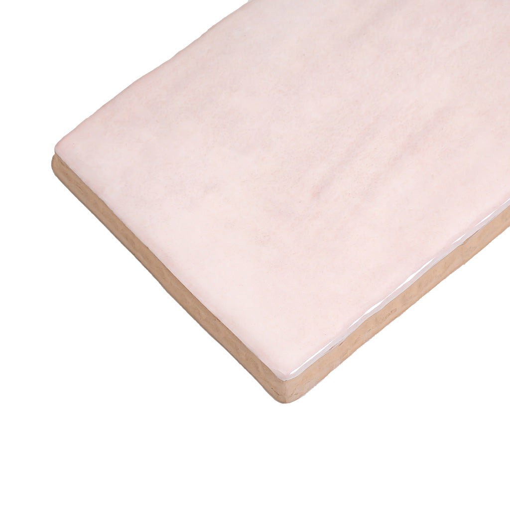 Soft Pink 2.5 x 8 Glossy Ceramic Subway Tile