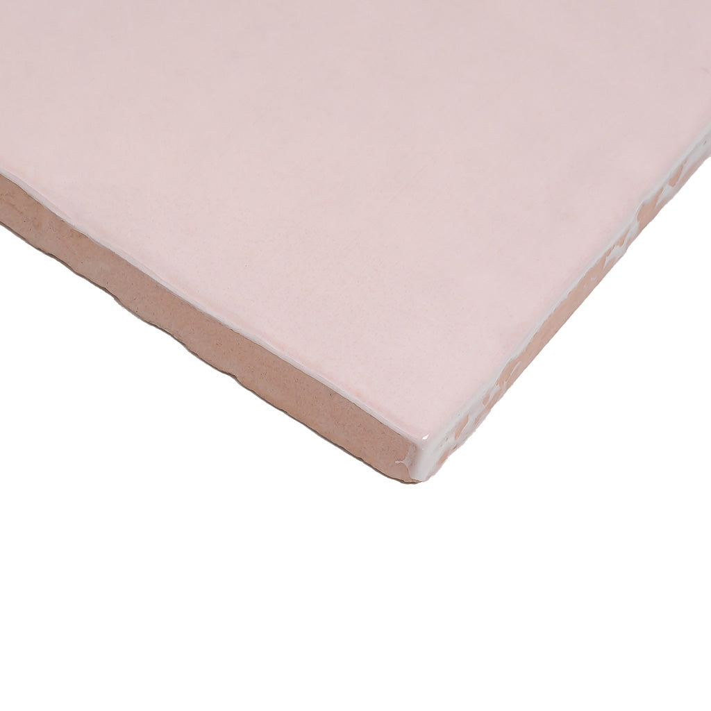 Soft Pink 5 x 5 Glossy Ceramic Square Tile