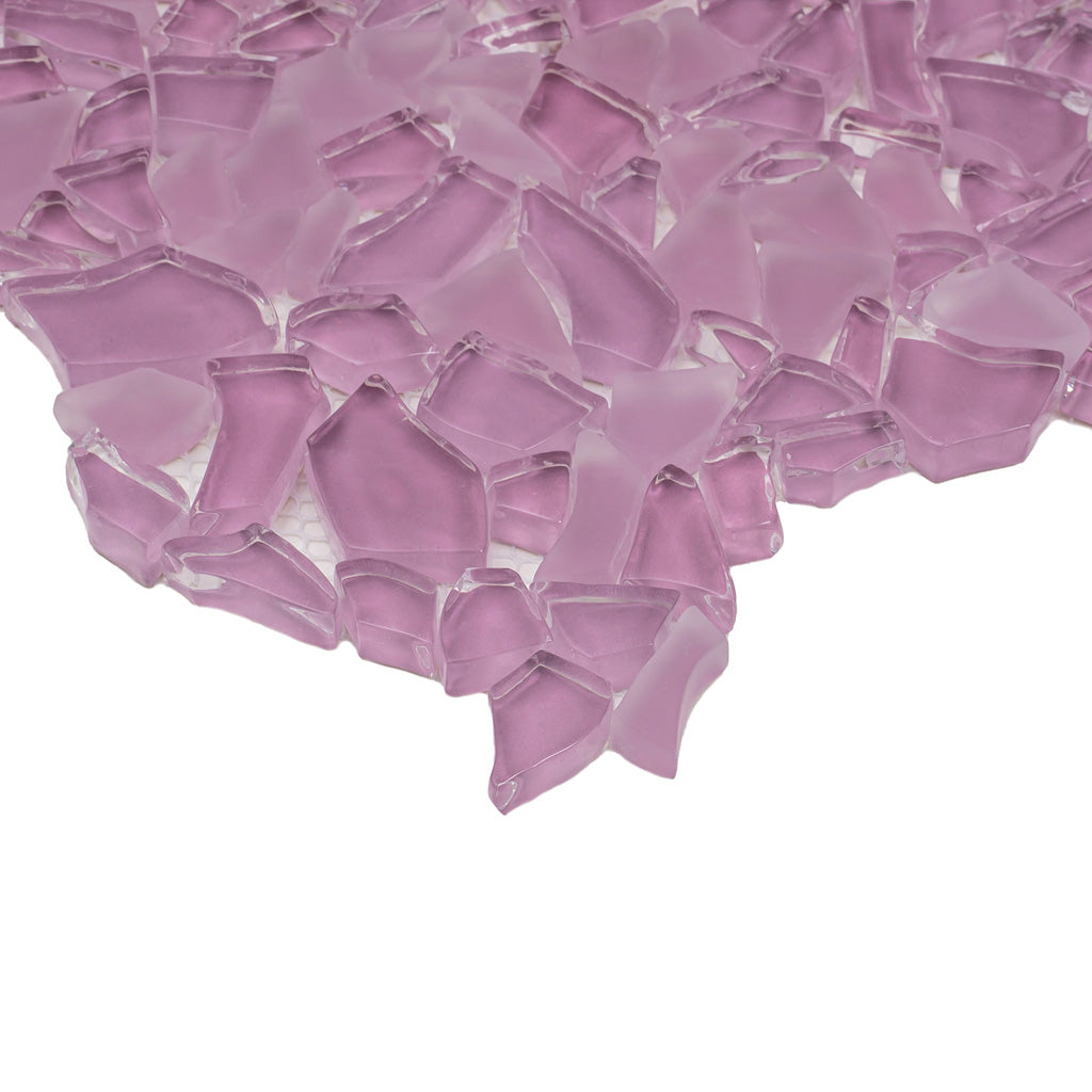 Orchid Pink 11 x 11 Glossy, Matte Glass Mosaic Tile