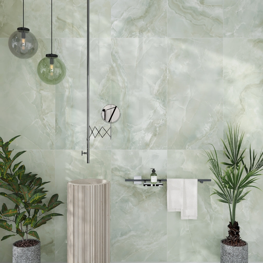 Soft Jade Green 24x48 Honed Porcelain Large Tile