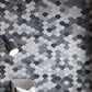 White and Gray 12 x 12 Honed Terrazzo, Carrara Marble Mosaic Tile