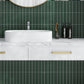 Green 2 x 8 Glossy Ceramic Subway Deco Tile