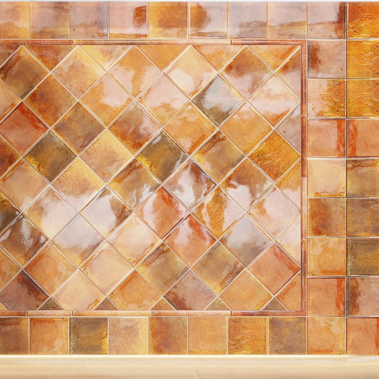 Red 4 x 4 Glossy Ceramic Square Tile