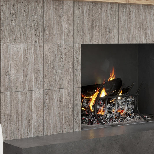 Wooden Grey 3x12 Textured Brick Tile