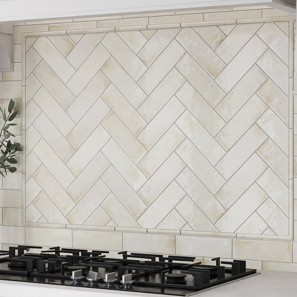 White 2.5 x 8 Glossy Ceramic Subway Tile