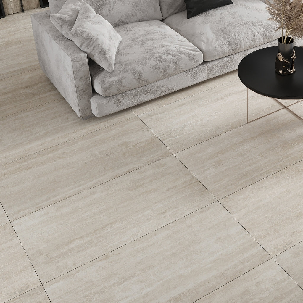 Warm Beige 24x48 Matte Porcelain Large Tile