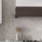 Bianco Carrara, Wooden and Athens Grey 14 x 14 Polished Marble Mosaic Tile