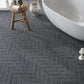 Eastern Black 3x12 Textured Brick Tile