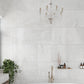 Frosted White 24 x 48 Polished Porcelain Large Tile