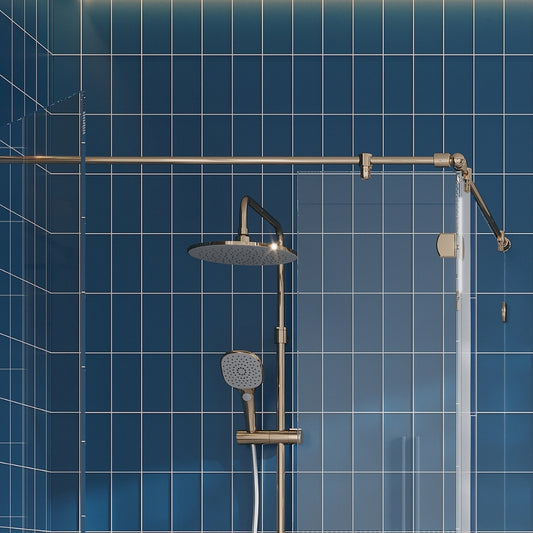 Cerulean Blue 3 x 6 Matte Glass Subway Tile