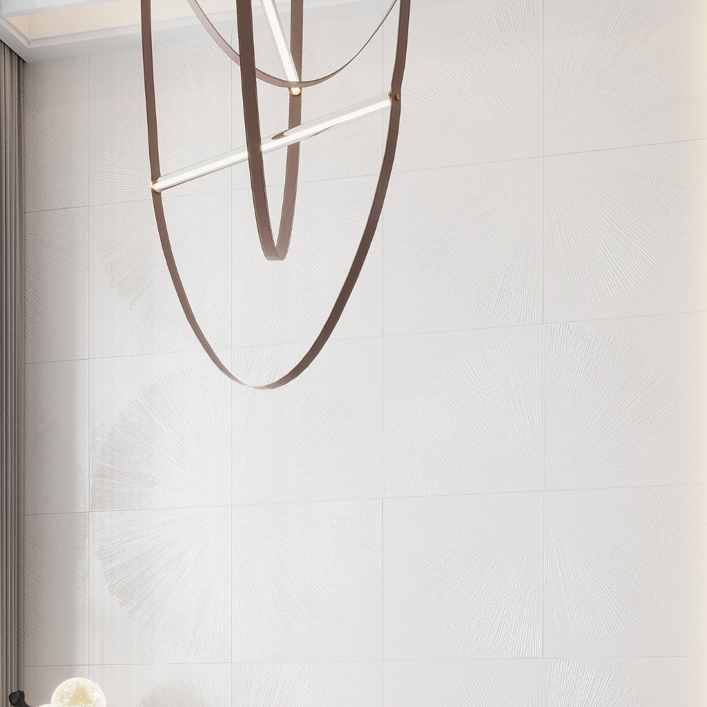 White 36x36 Glossy Porcelain Large Tile